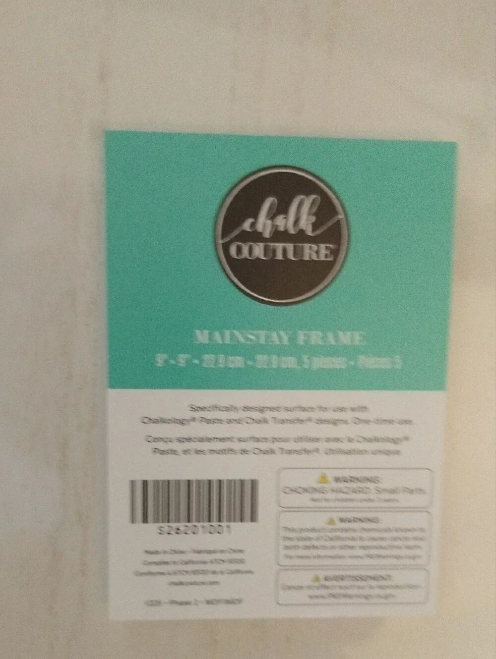 3 Chalk Couture White Mainstay Frames Aand 1 Pennant Banner